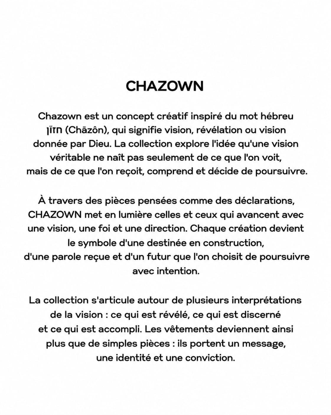 YOD.VISION — CHAZOWN